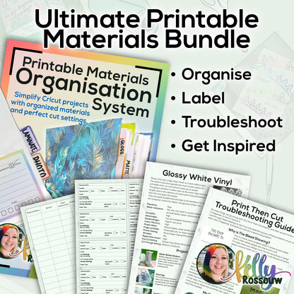 Printable Materials Organisation System Bundle